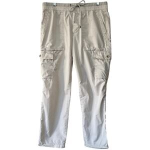 James Perse Parachute Cargo Pant MCP11359 Size 2 US Medium Khaki Tan EUC Mens